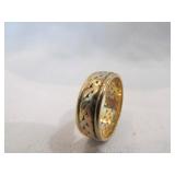 Black Hills Gold 14k Art Carved "Braided" Ring