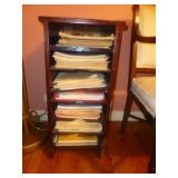 Mid Century Wood Organizer Stand & Sheet Music