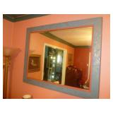Southwest Wood Frame Large Wall Mirror