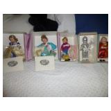 4pc Madame Alexander Character Collector Dolls