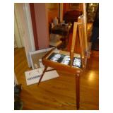 Wood Folding Portable Artist Easel & Supplies