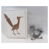 James Avery Sterling Silver Roadrunner Brooch Pin