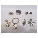 James Avery Sterling Silver Ring Earrings & Charms