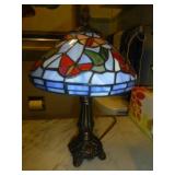 Stained Glass Mushroom Shade Accent Lamp