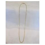 14k Gold Box Chain Necklace