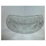 Wheel Cut Lead Crystal Center Bowl