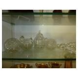 5pc Crystal & Glass Nut Dishes, Grapes, Etc