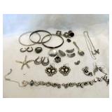 Sterling Silver Jewelry - Large Mixed Lot