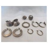 5 Pair Sterling Silver Earrings