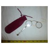 Antique Mother of Pearl Folding Opera Glasses