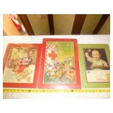 3pc Antique Advertising Prints - Purina, Wrigley