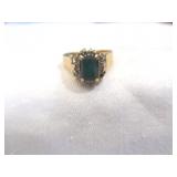 14k Gold & Emerald Lady