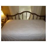 Wood & Brass Day Bed Complete Trundle Bed
