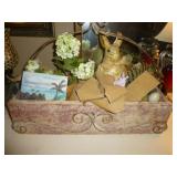 The Bunny Box - Wood & Wrought Metal Decor Box