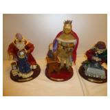 Kurt Adler Camelot King Arthur & Merlin Figures