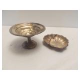 Sterling Silver Weighted Compote & Gorham Shell