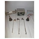 Silver Plate Candle Snuffers & Table Service