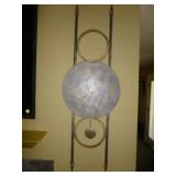 Wrought Iron & Brass Pendulum Wall Clock