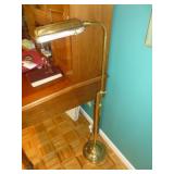 Vintage Brass Gooseneck Adjustable Floor Lamp
