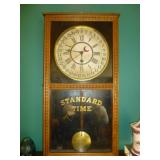 Gilbert Clock Antique Schoolhouse Regulator Clock