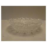 Wheel Cut Lead Crystal 9" Fruit Bowl