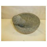 Solid Stone 8" Molcajete Set - Mortar & Pestle