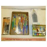 Art Brushes & Watercolor Set - New Old Stock