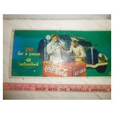 1991 Coca Cola Nostalgia Metal Sign