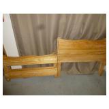 Vintage Wood Single Bed Headboard & Footboard Sets