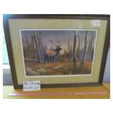 Gary Sorrels "Elk" Signed Framed Art Print