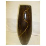 Hand Painted Large Ceramic Vase - 20" Tall