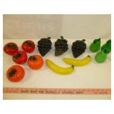 13pc Glass Fruits & Vegetables