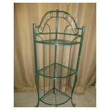 Wrought Metal Corner Shelf / Plant Stand