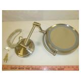 Wall Mount Lighted Make Up Mirror Appears Unused
