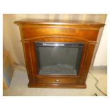Intertek Electric Fireplace with Wood Cabinet