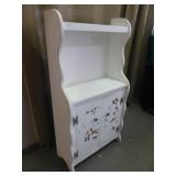 Wood Upright 2 Drawer Book Case Storage Cabinet