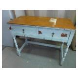 Vintage Wood 2 Drawer Student
