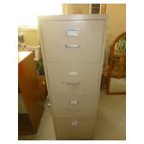 4 Drawer Upright Steel File Cabinet