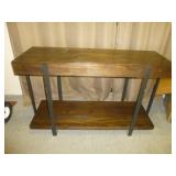 Metal Frame Wood Hall / Sofa Table