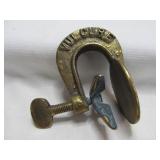 Antique Vulcare Solid Brass Tire Tube Repair Clamp