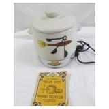 1973 West Bend "Bean Pot" Patio Server w/ Manual