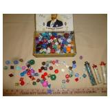 Gaming Dice in Cigar Box - D&D / RPG Game Dice