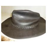 Henschel Hat Co. Suede Leather Hat Size XL