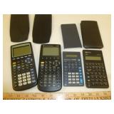 4pc Scientific & Graphing Calculators - HP & TI