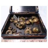 New Zealand Forces Antique Brass Uniform Buttons