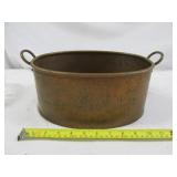 Vintage 12" Oval Copper Cooking Pot