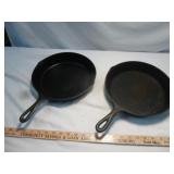 2pc Lodge Cast Iron 10.5" Skillets