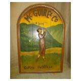 McGuire & Co Golfing Outfitters Wood Pub Sign