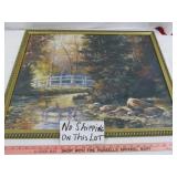 TC Chiu "Footbridge in the Woods" Framed Art Print