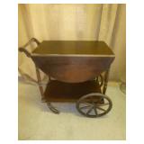 Mid Century Wood Drop Side Butler